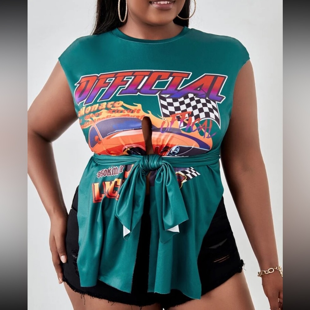 Tie-front tshirt